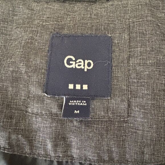 Gap Toggle Button Puffer Coat Faux Fur Hood Heavyweight Winter‎ Gray Size Medium - Picture 4 of 4